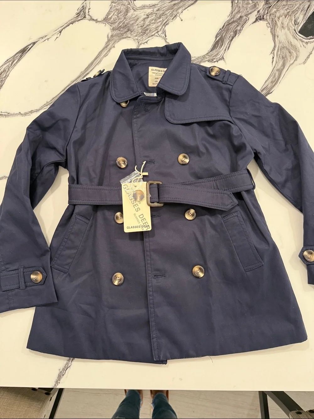 NWT Glasses deer kids coat,
